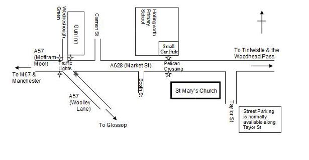 Map of roads around St Mary's